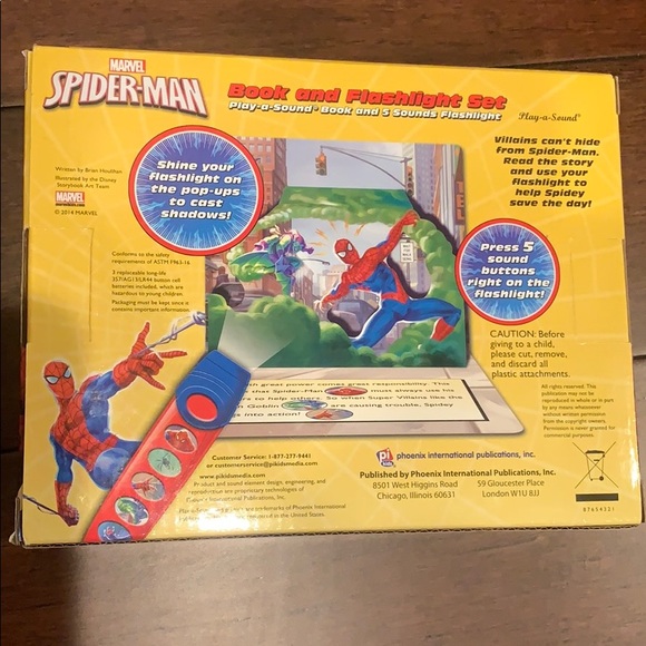Spider-Man figure and book with flashlight - Picture 3 of 5